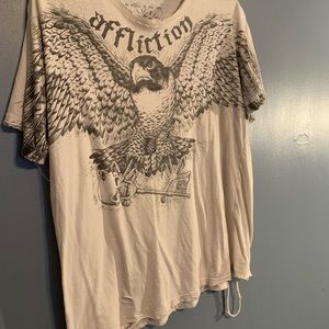 Affliction brand distressed t shirt